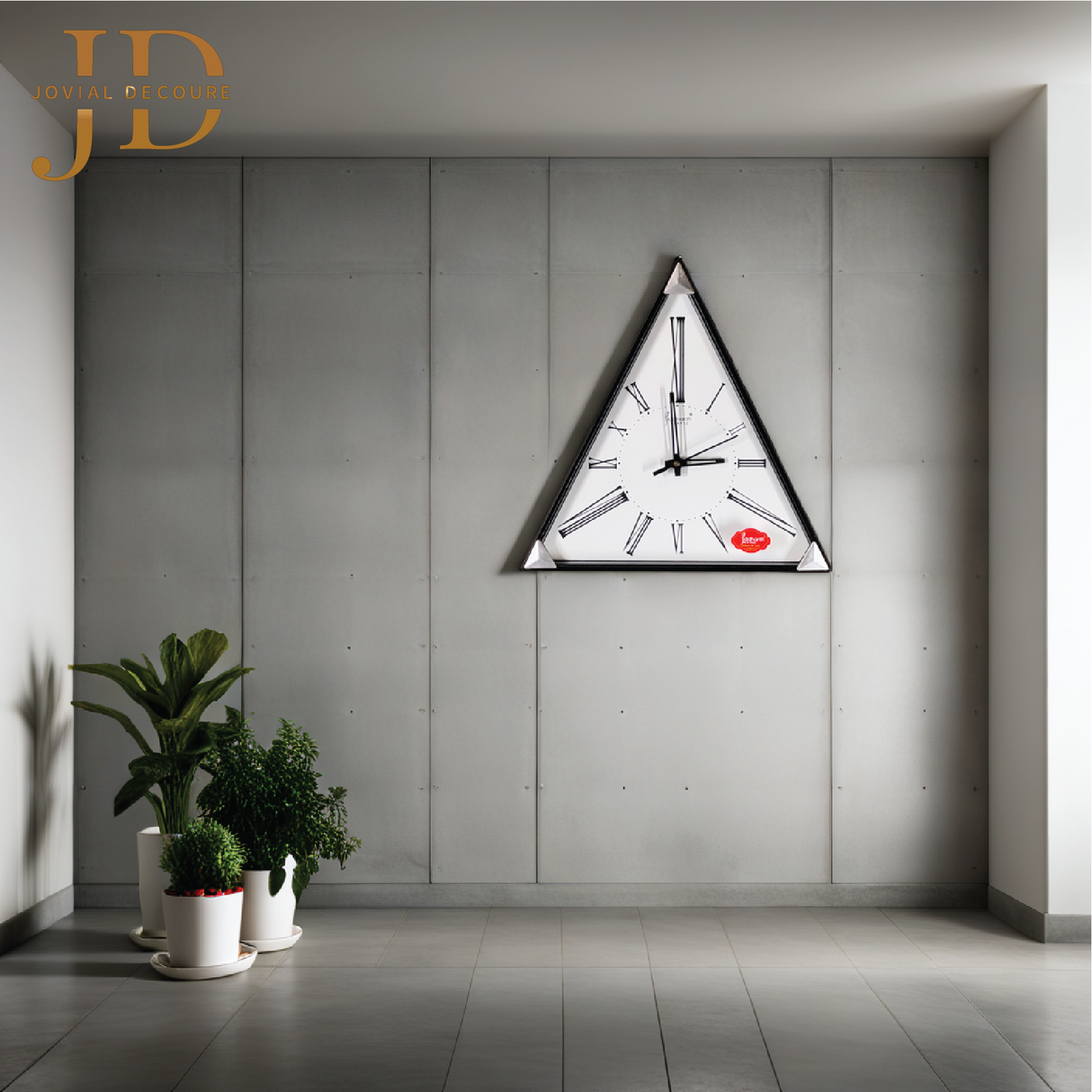 Triangle Shaped Clock