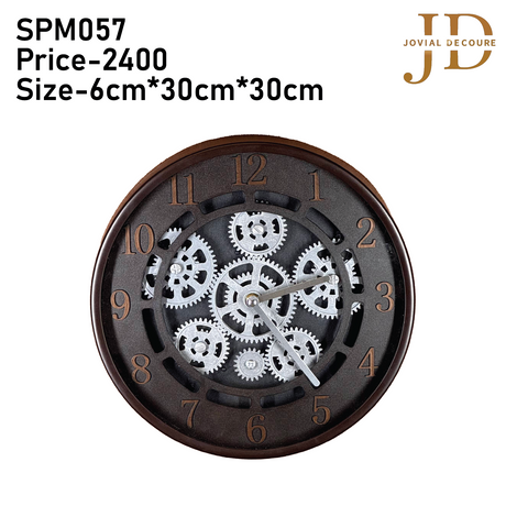 Moving Gear Analog Wall Clock for Home Decor