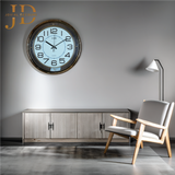 EVANS Wall Clock White-Brown