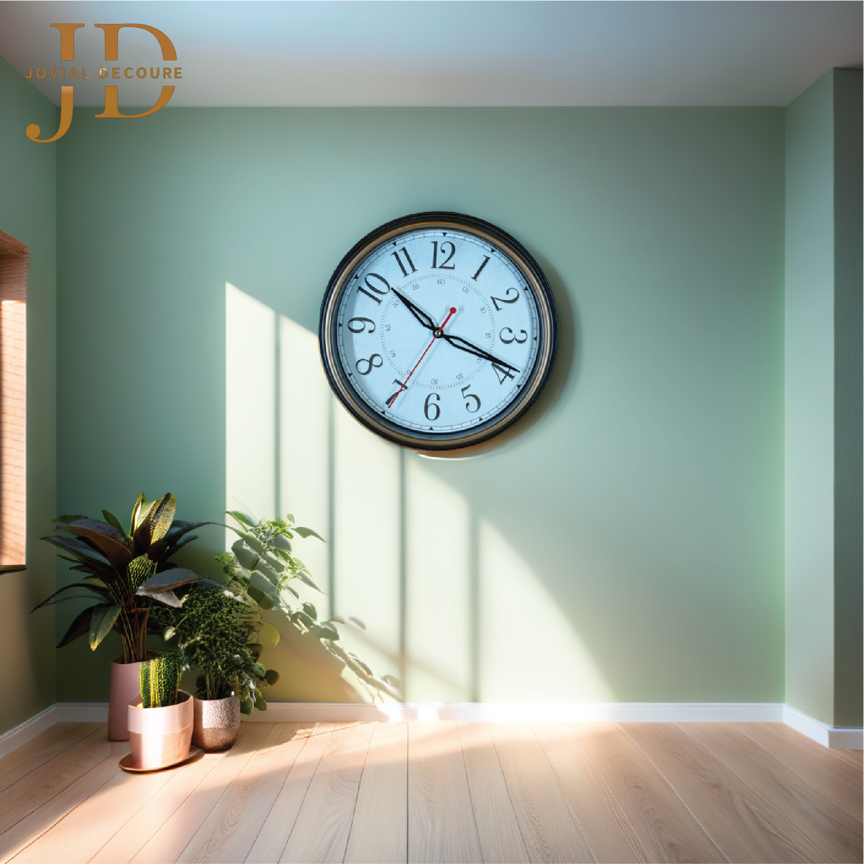 Vintage Retro Wall Clock White