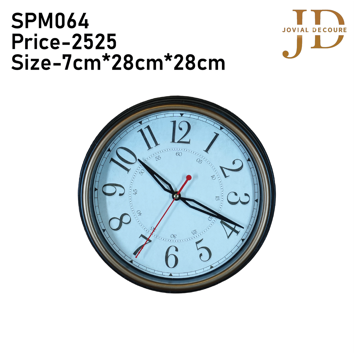 Vintage Retro Wall Clock White
