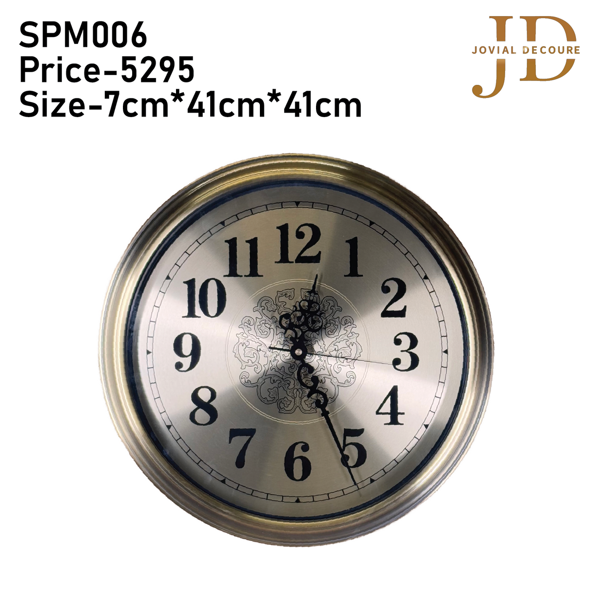 Golden Elegant Design Wall Clock