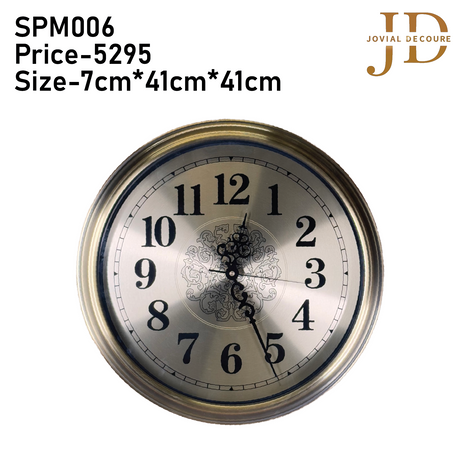 Golden Elegant Design Wall Clock