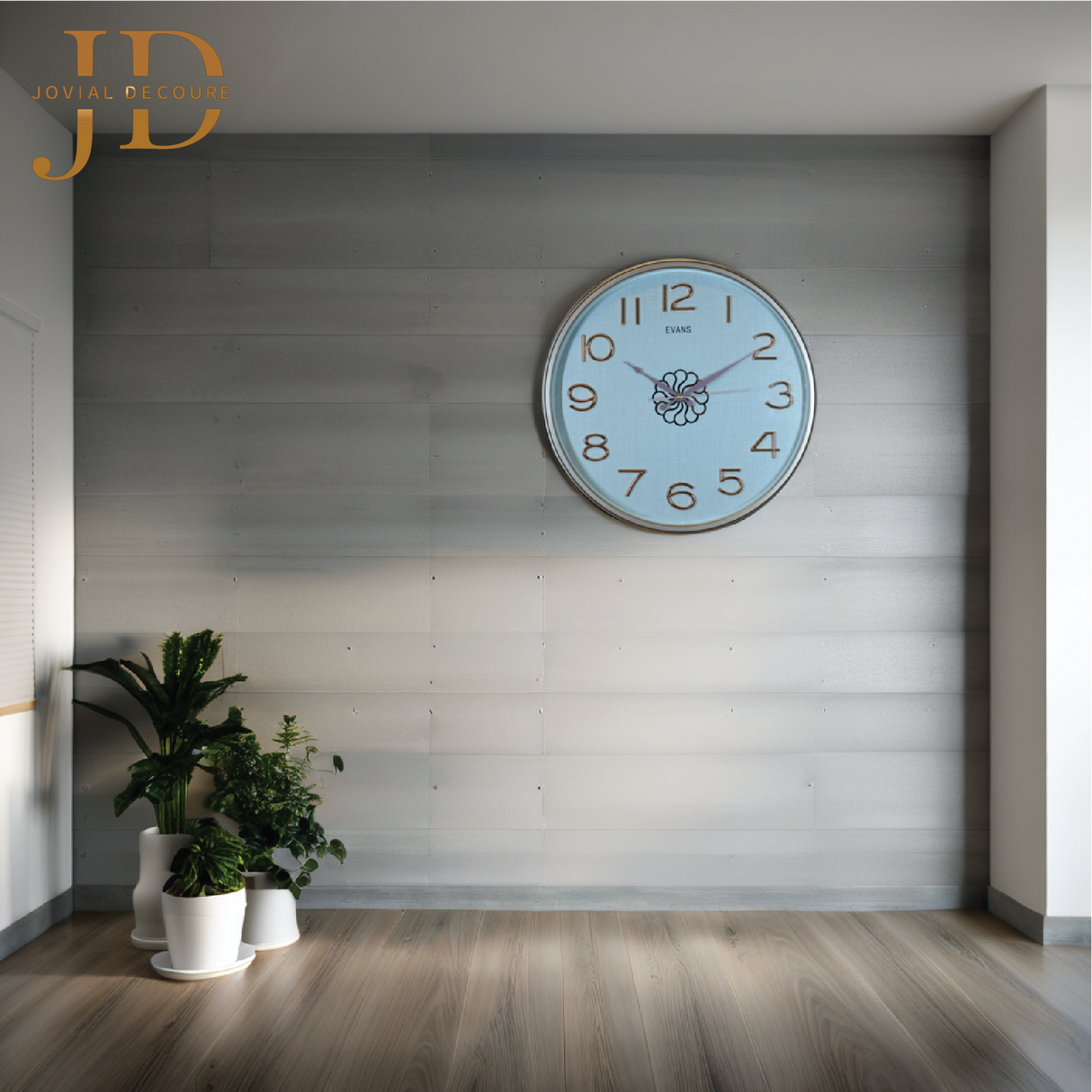 EVANS Art Round Wall Clock