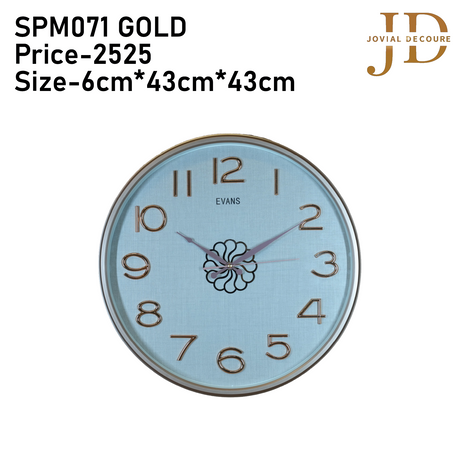EVANS Art Round Wall Clock