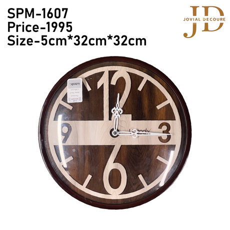 WoodX Analog Wall Clock (Lines)