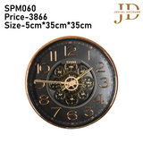 Vintage Moving Gear Analog Wall Clock