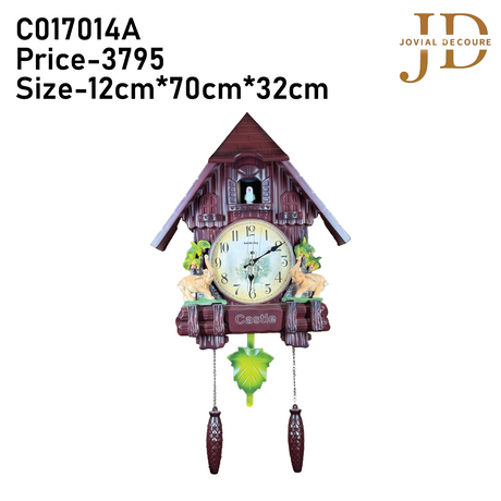 Wall Clock Cuckoo Clock Style 02 - Cuchoo Kuku Bird Alarm Bell Music