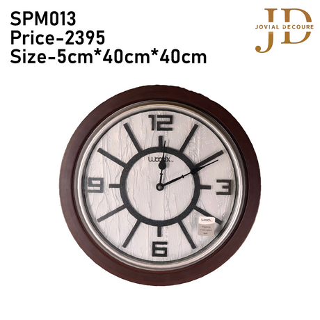 WoodX Analog Wall Clock (Silver)