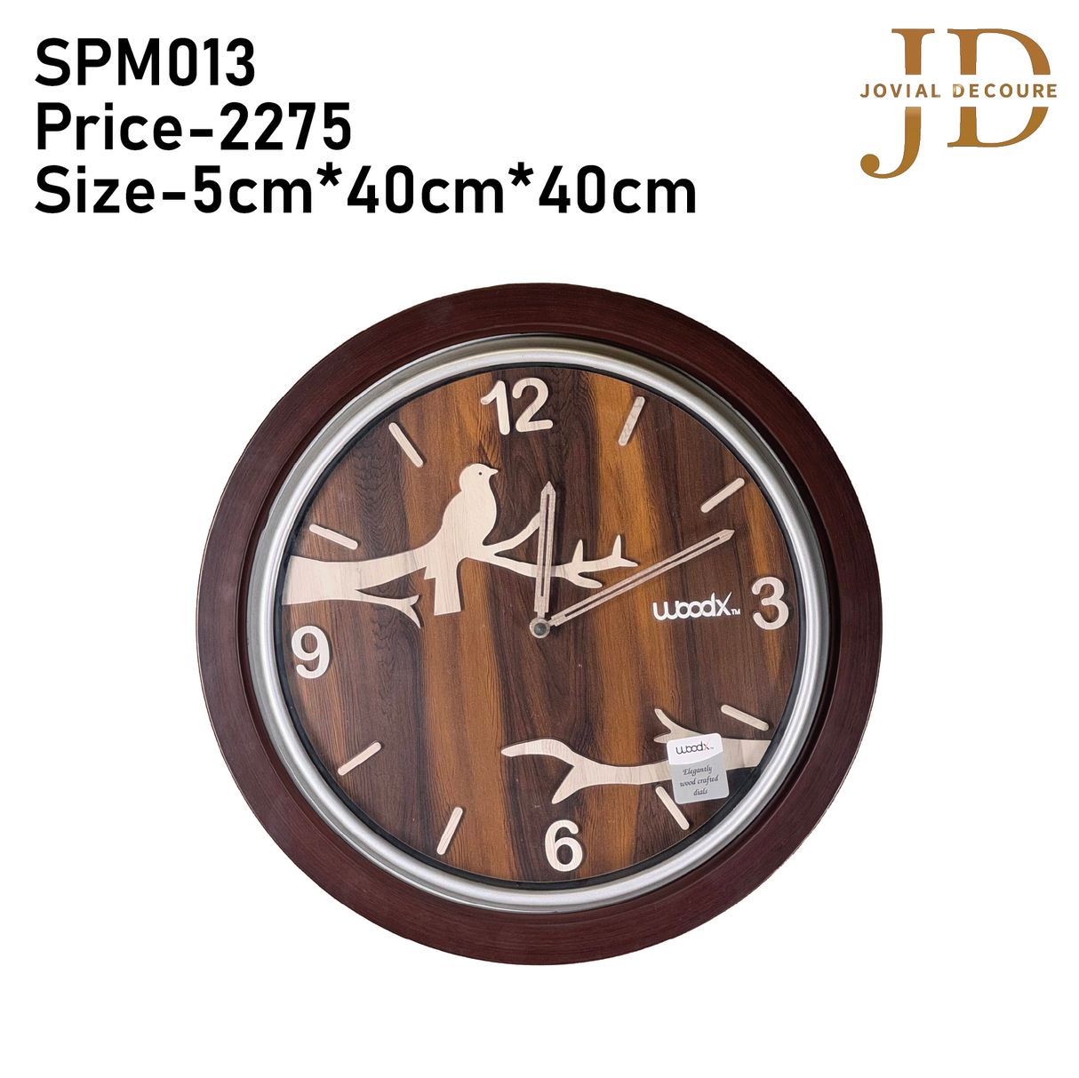 WoodX Analog Wall Clock (Sparrows)
