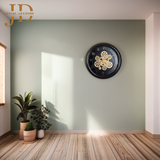 Large Wall Clock with Moving Gear
