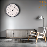 White & Black Contemporary Round Wall Clock