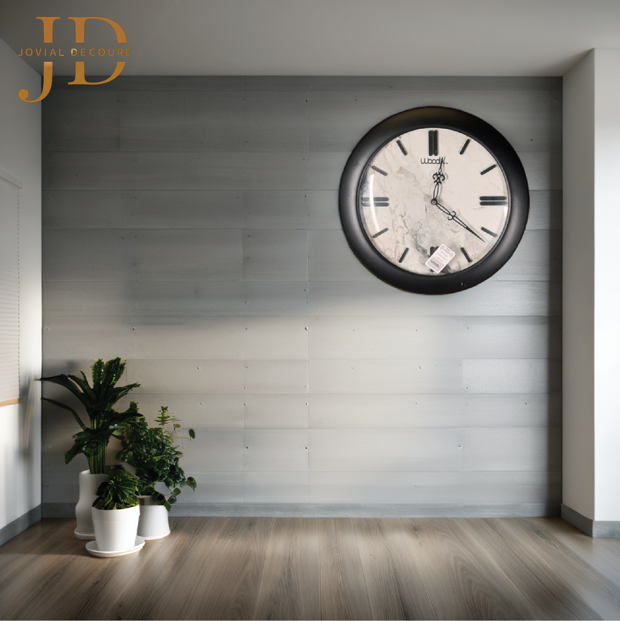 WoodX Analog Wall Clock Black