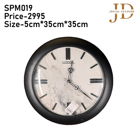 WoodX Analog Wall Clock Black