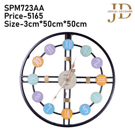 Multicolored Modern Wall Clock