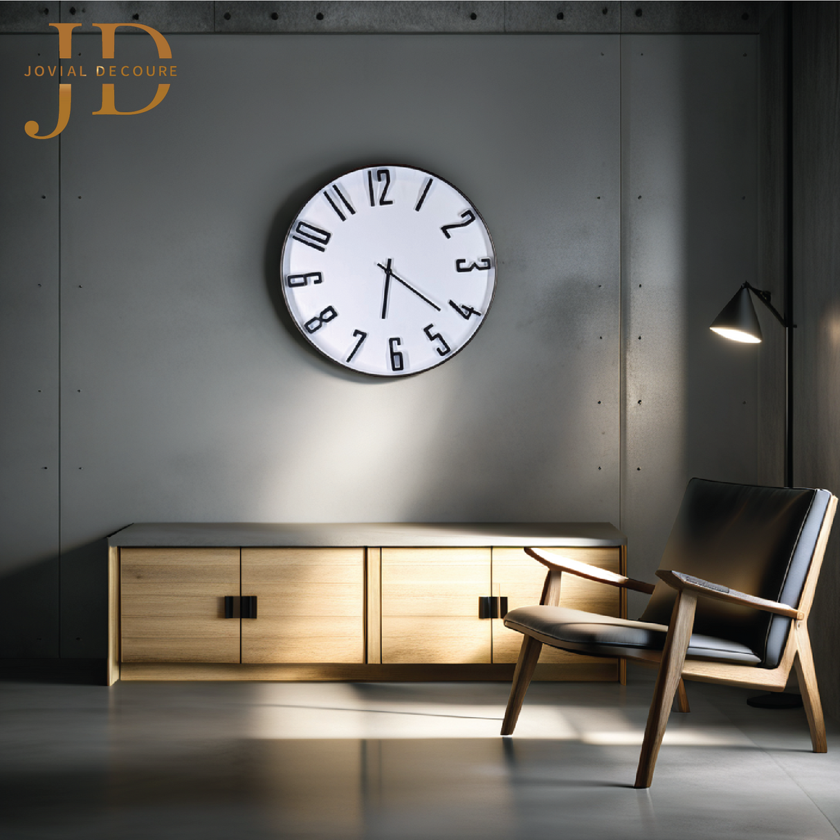 Hanging Clocks Non Ticking Silent Wall Clock White