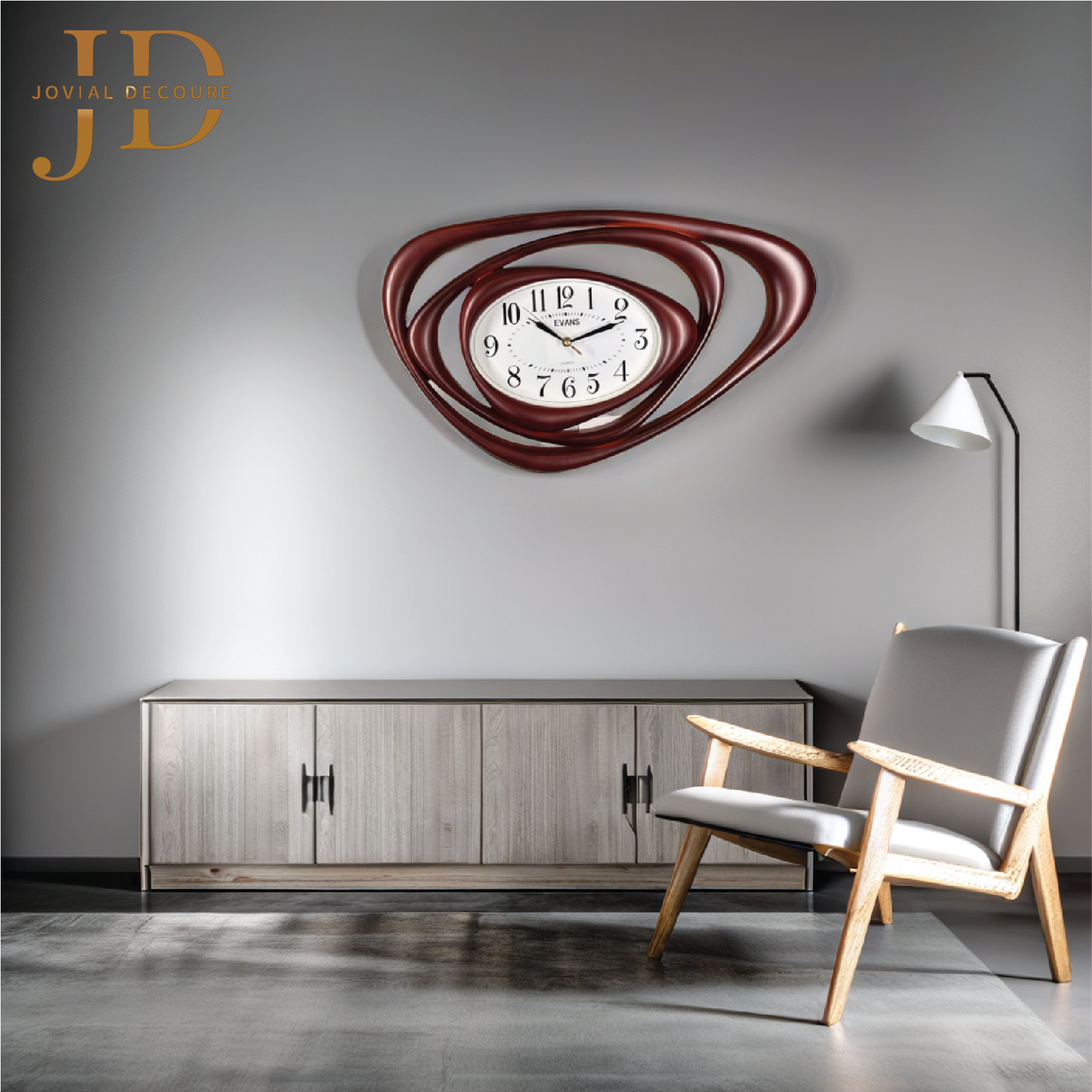 Analog Latest Stylish New Model Wall Clock (Maroon)