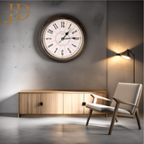 Classic Brown White Wall Clock