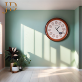 Modern Stylish Non Ticking Silent Analog Round Plastic Wall Clock