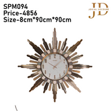 Modern Art Decorative Sun Design Wall Clock