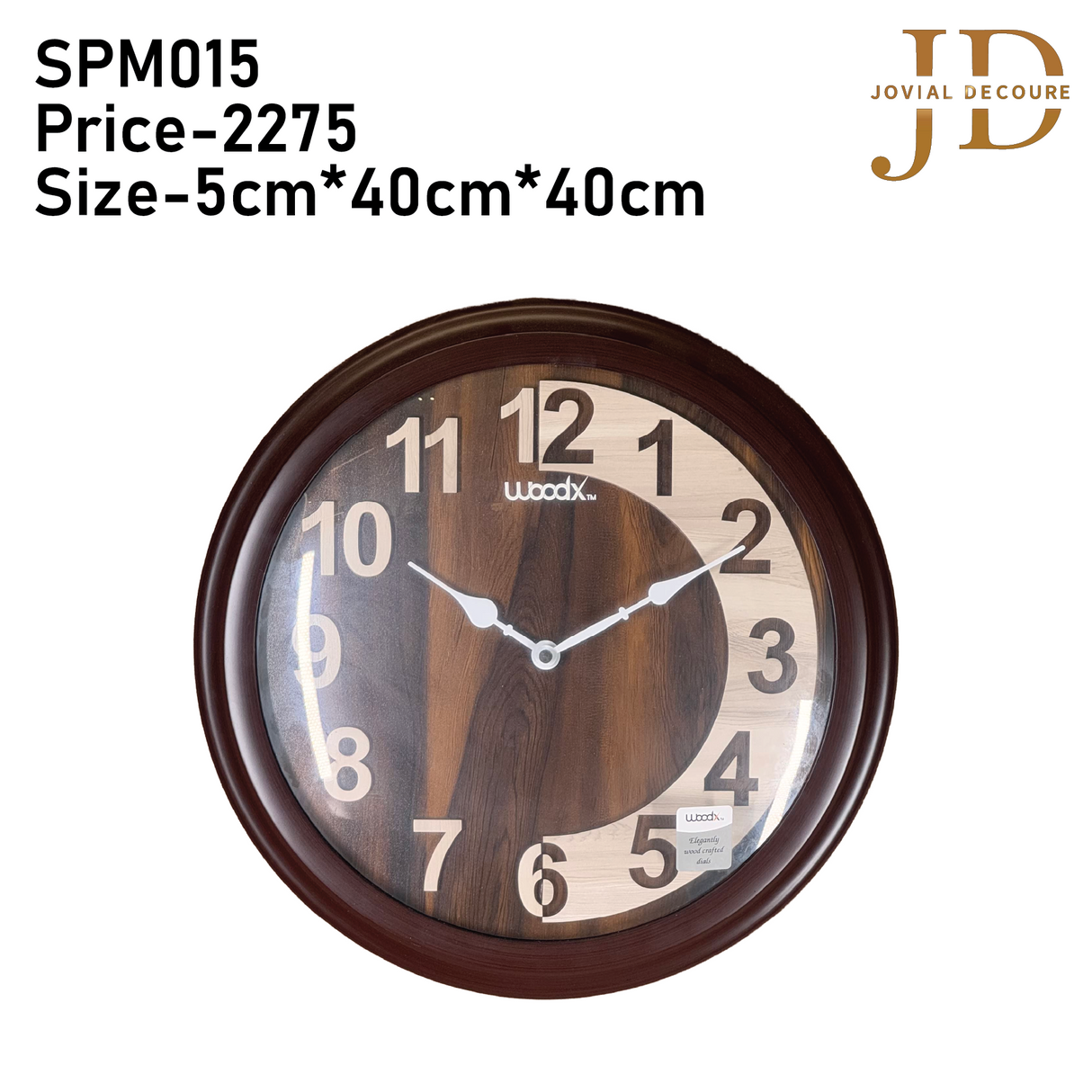 WoodX Analog Wall Clock (Numbers)