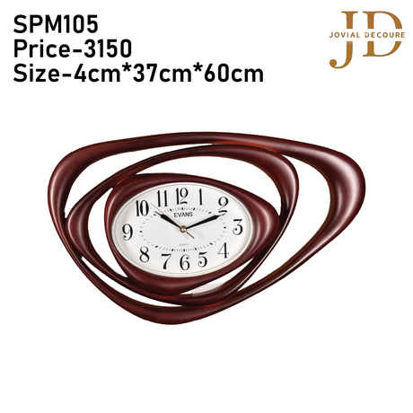 Analog Latest Stylish New Model Wall Clock (Maroon)