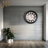 WoodX Analog Wall Clock Black