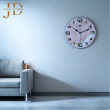 Designer Resin Analog Wall Clock (Pink)