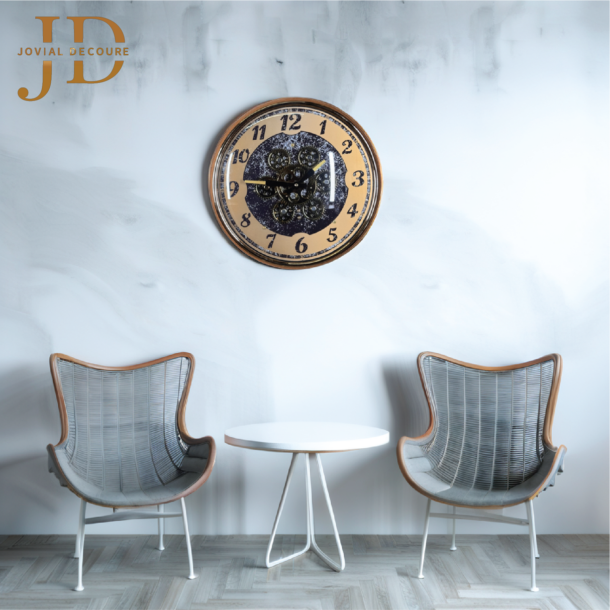Premium Analog Moving Gear Wall Clock