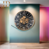 Moving Gear Wall Clock with Lighting Modes