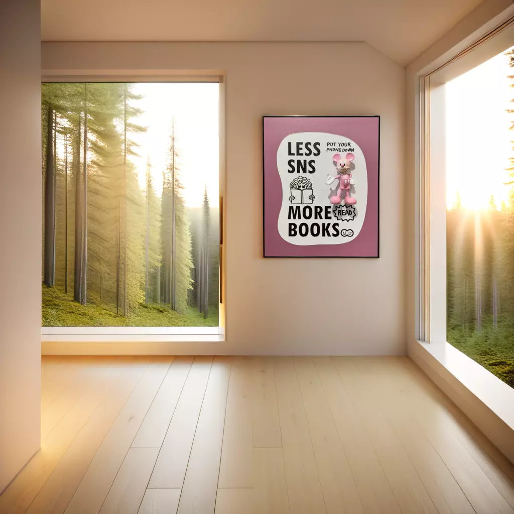 Pink Mickey Mouse 3D WallArt