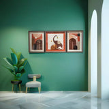 Orange Elephant Family Frame Set of 3