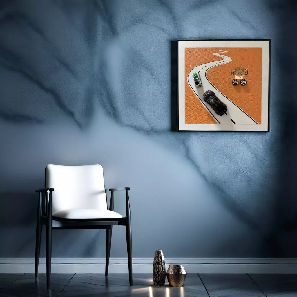 Cars on Track 3D WallArt
