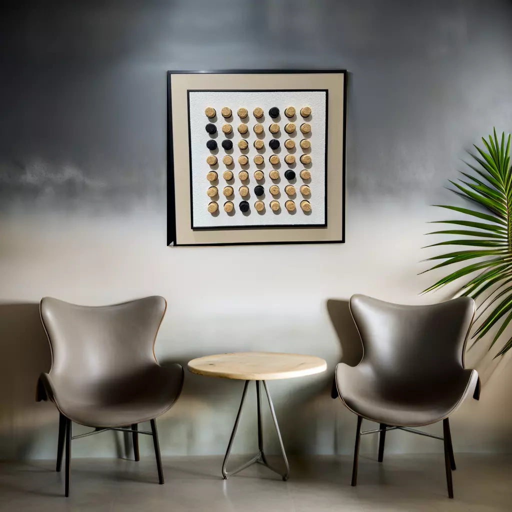 Wooden Dots 3D WallArt