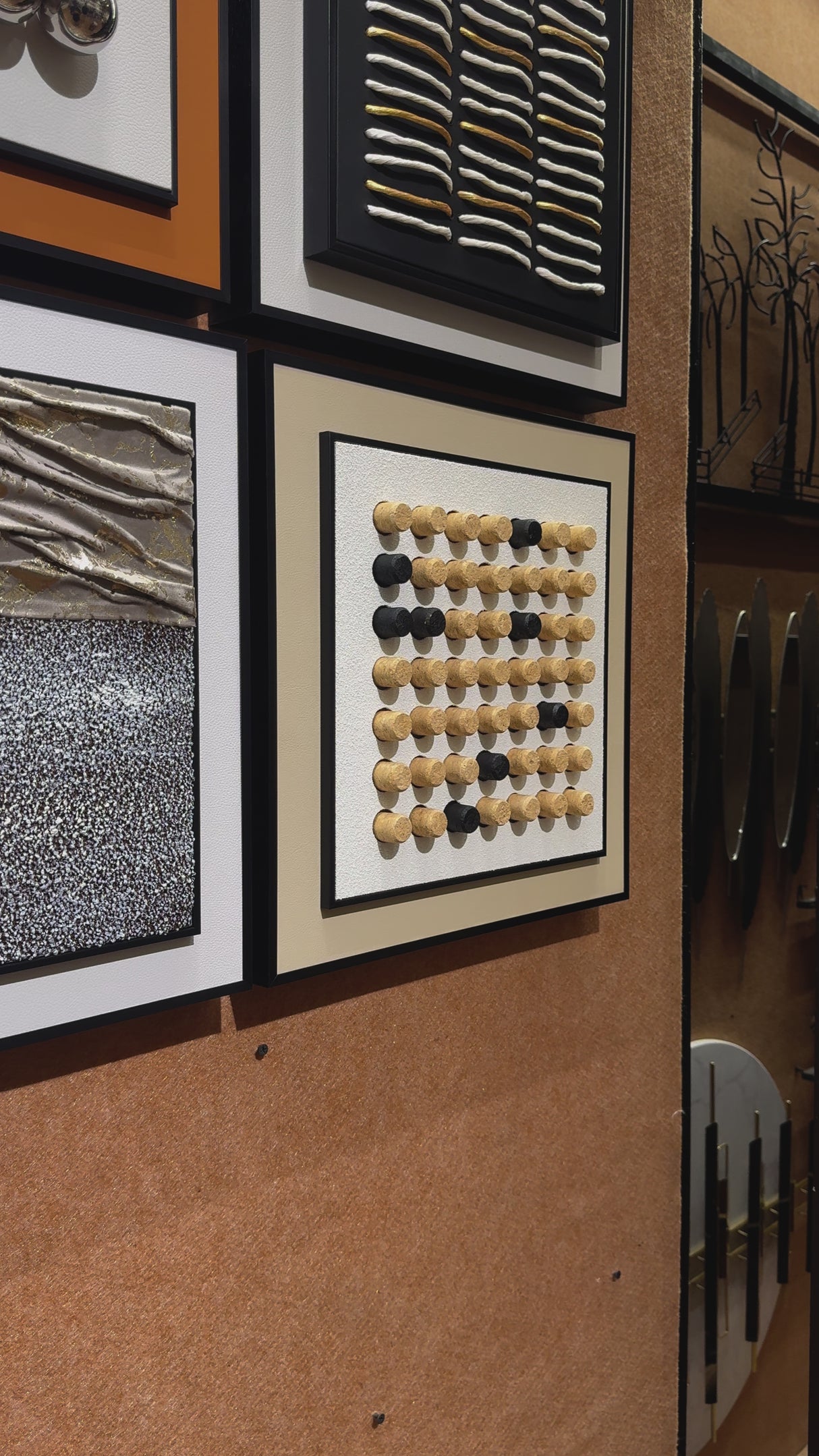 Wooden Dots 3D WallArt
