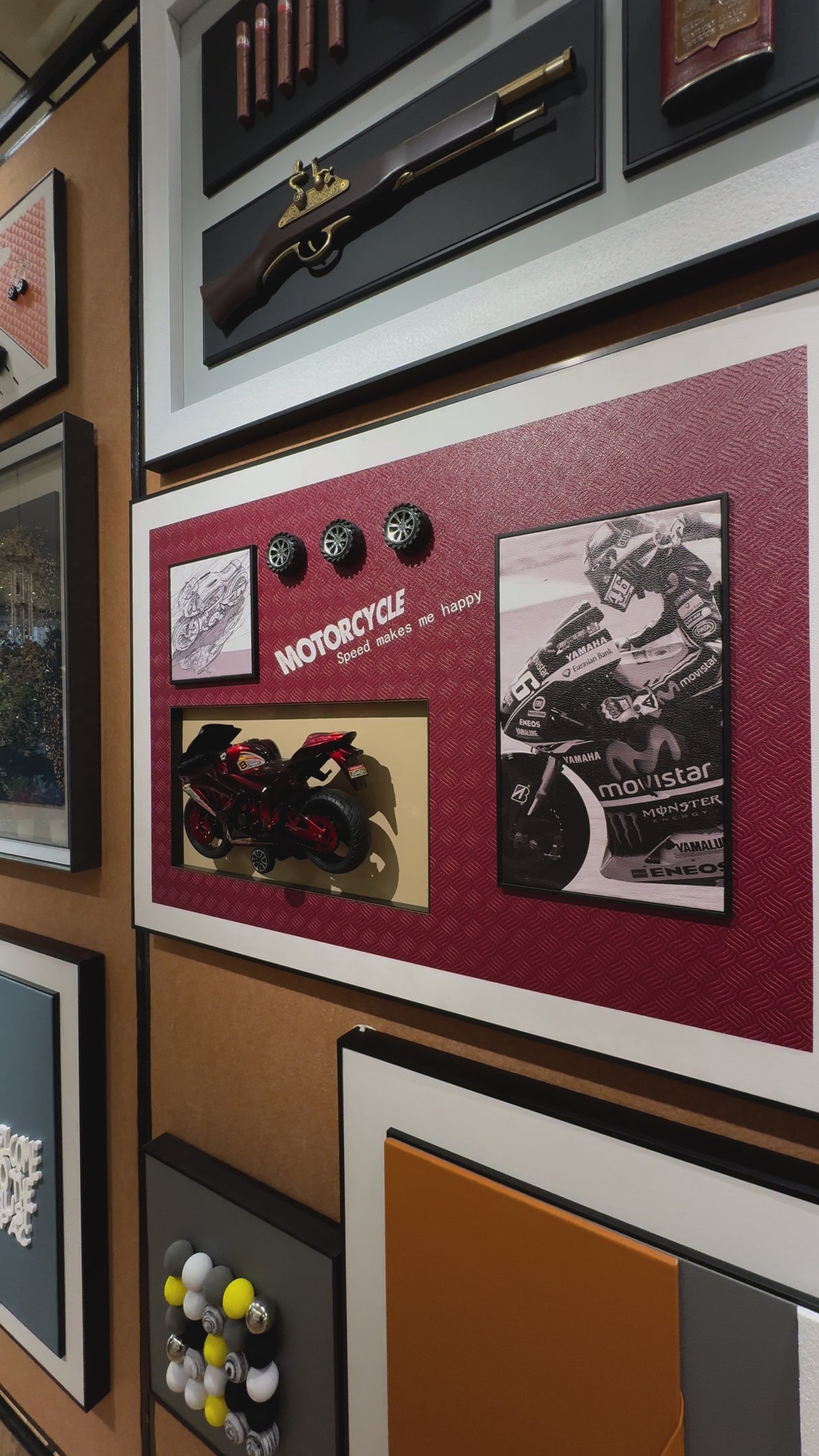 Racing Motorbike 3D WallArt