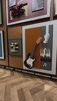 Orange Guitar Set of 5 3D WallArt
