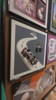 Car On Track 3D WallArt 01